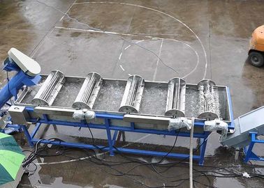 Linha de lavagem triturador do plástico feito sob encomenda da tensão do kg/h 45kw do de alta capacidade 150-200