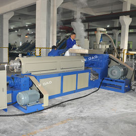 Estrutura compacta de reciclagem plástica da reciclagem de resíduos industrial da máquina da fase dobro