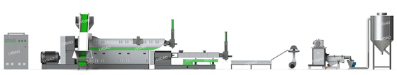 Estrutura especial de reciclagem plástica do parafuso do equipamento LD-SZ-55 a rendimento elevado